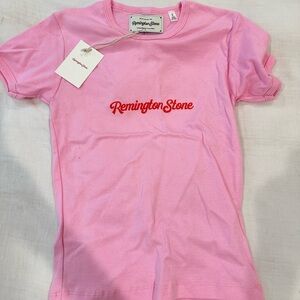 NWT Remington Stone pink baby tee